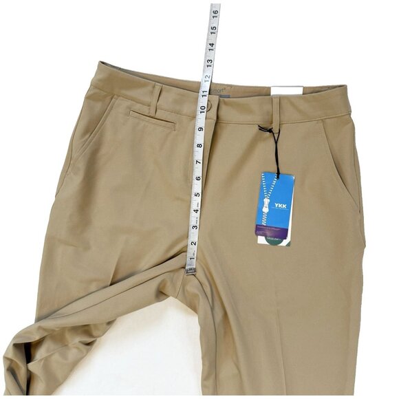 Lesmart Women Golf Pants Trouser Size 8 Khaki Straight Leg Lightweight NWT $99 - Picture 5 of 16